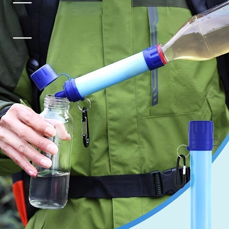 1pc Portable Outdoor Water Purifier Without/With Extend Straw