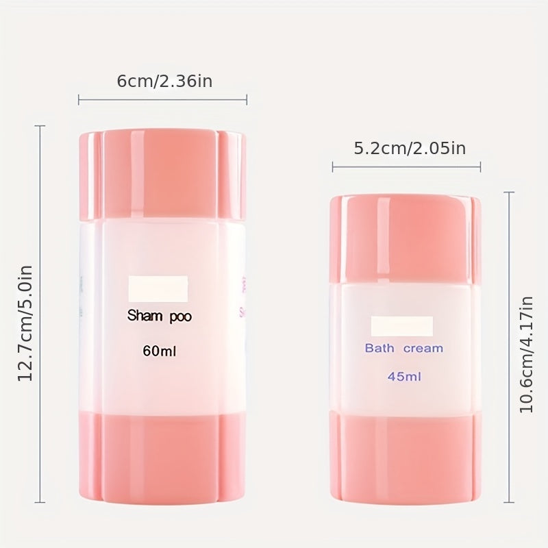 4-in-1 Travel Bottles - Leak-Proof Refillable