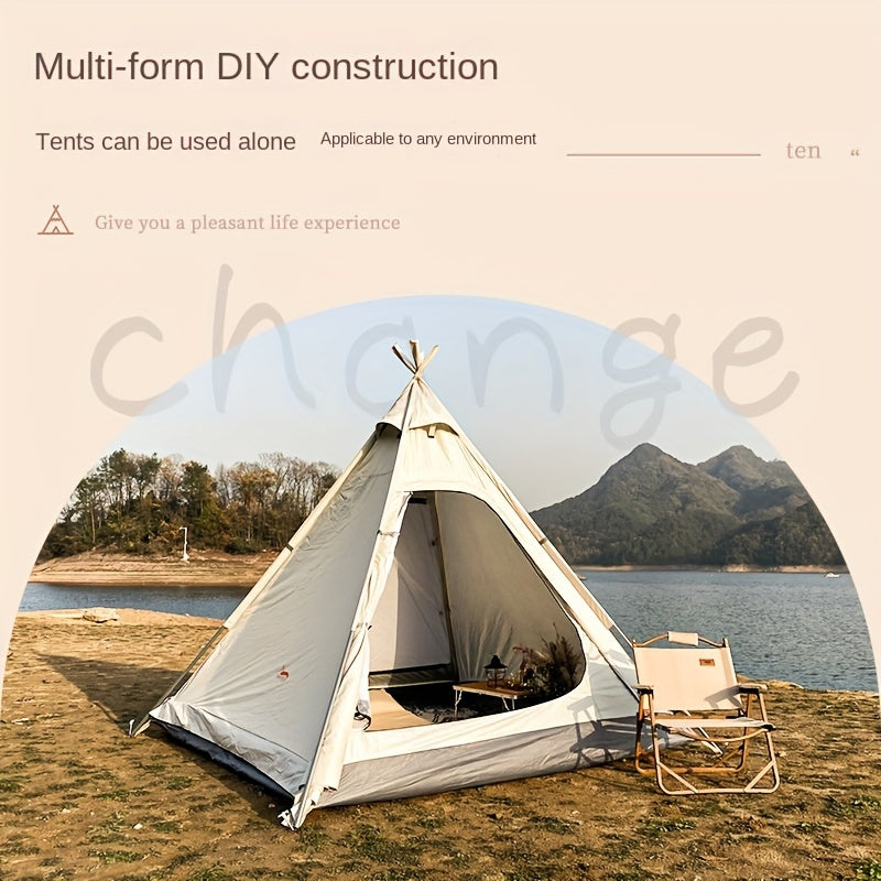 Luxury Pyramid Tent With Sky Curtain