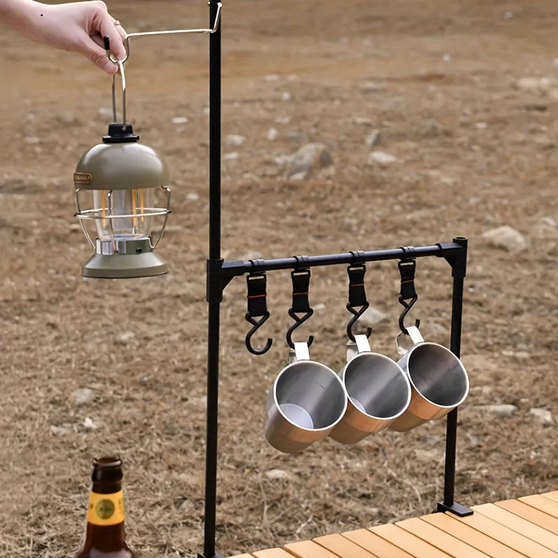 Aluminum Alloy Folding Hanging Rack With Detachable Hook