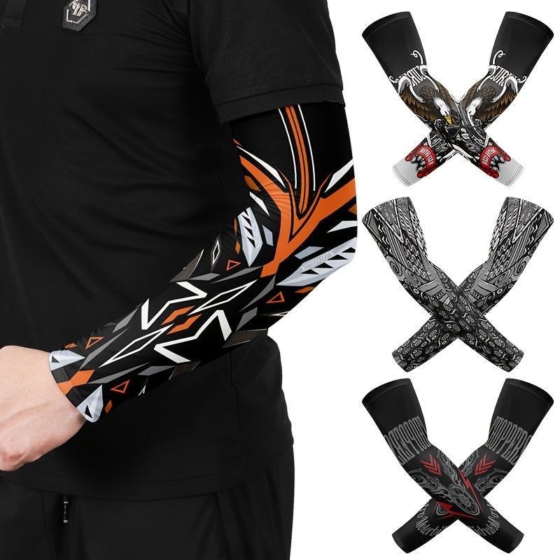 1 Pair Men's Skinny Arm  Sleeves For Summer