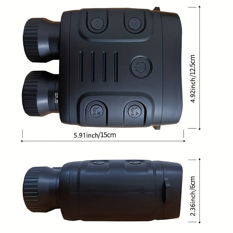 1080p Infrared Night Vision Goggles with 10x Zoom, 7-Adjustments