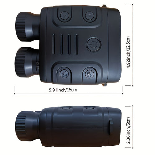1080p Infrared Night Vision Goggles with 10x Zoom, 7-Adjustments