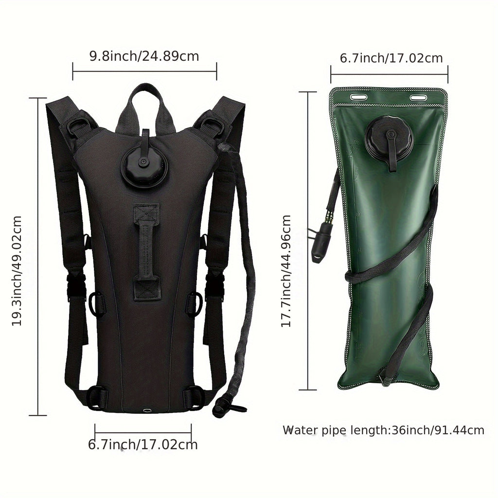 101.44oz Water Bladder Bag Hiking Camping Hydration Backpack