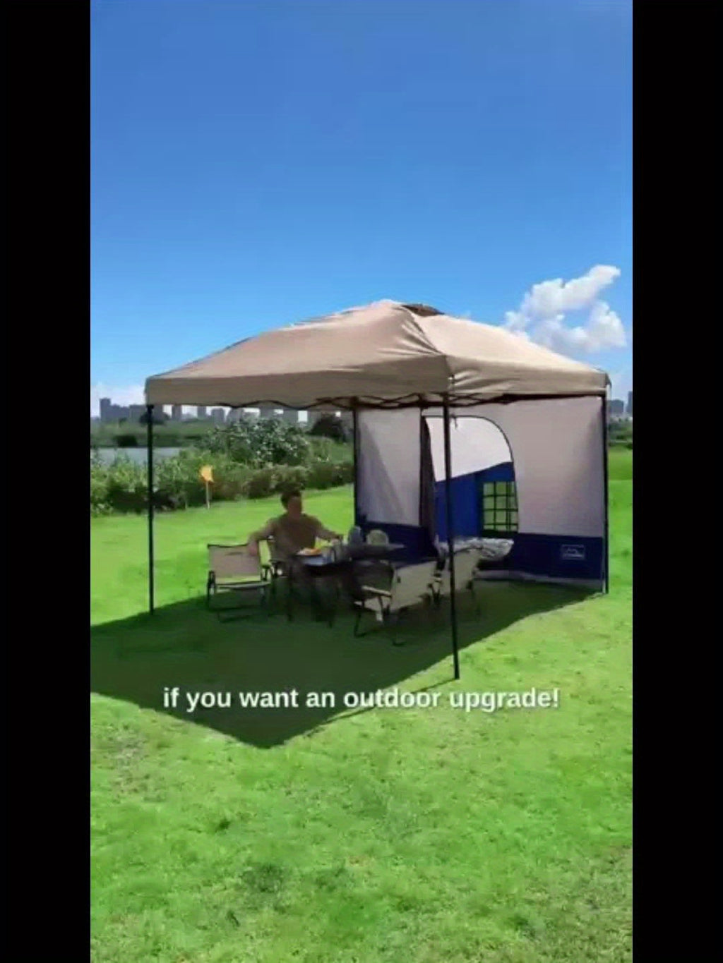 Side Tent, Camping Tent For 10' X 10' Pop Up Canopy
