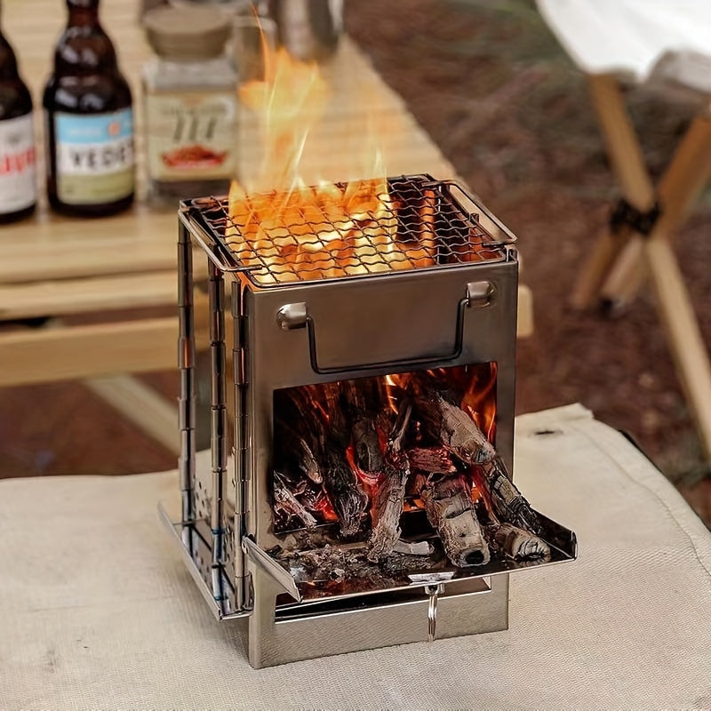 Portable Mini Folding Wood Burning Camping Stove