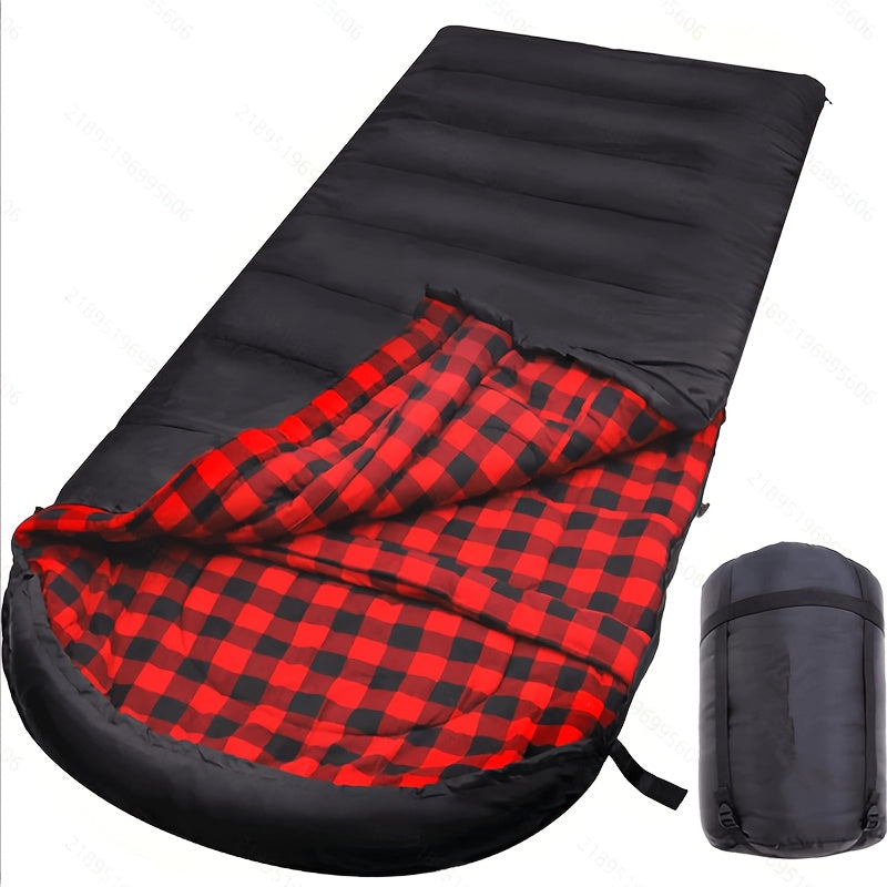 0 Degree Sleeping Bag - 100% Flannel XXL - Adults Big and Tall