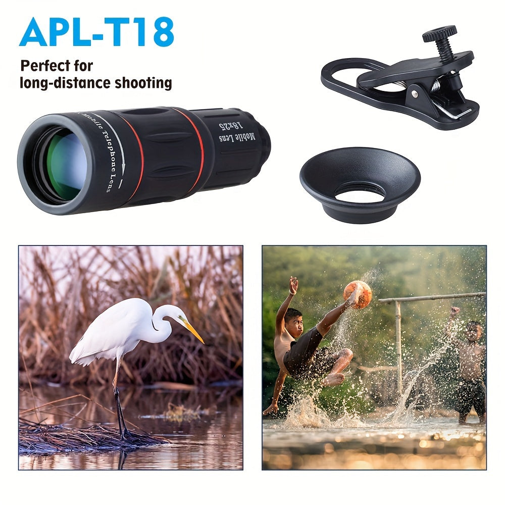 18X Monocular Zoom Lens Telephoto Lens - High-Power Zoom
