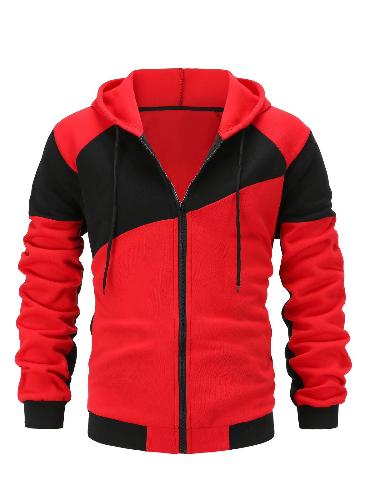 Double Layer Drawstring Hooded Jacket