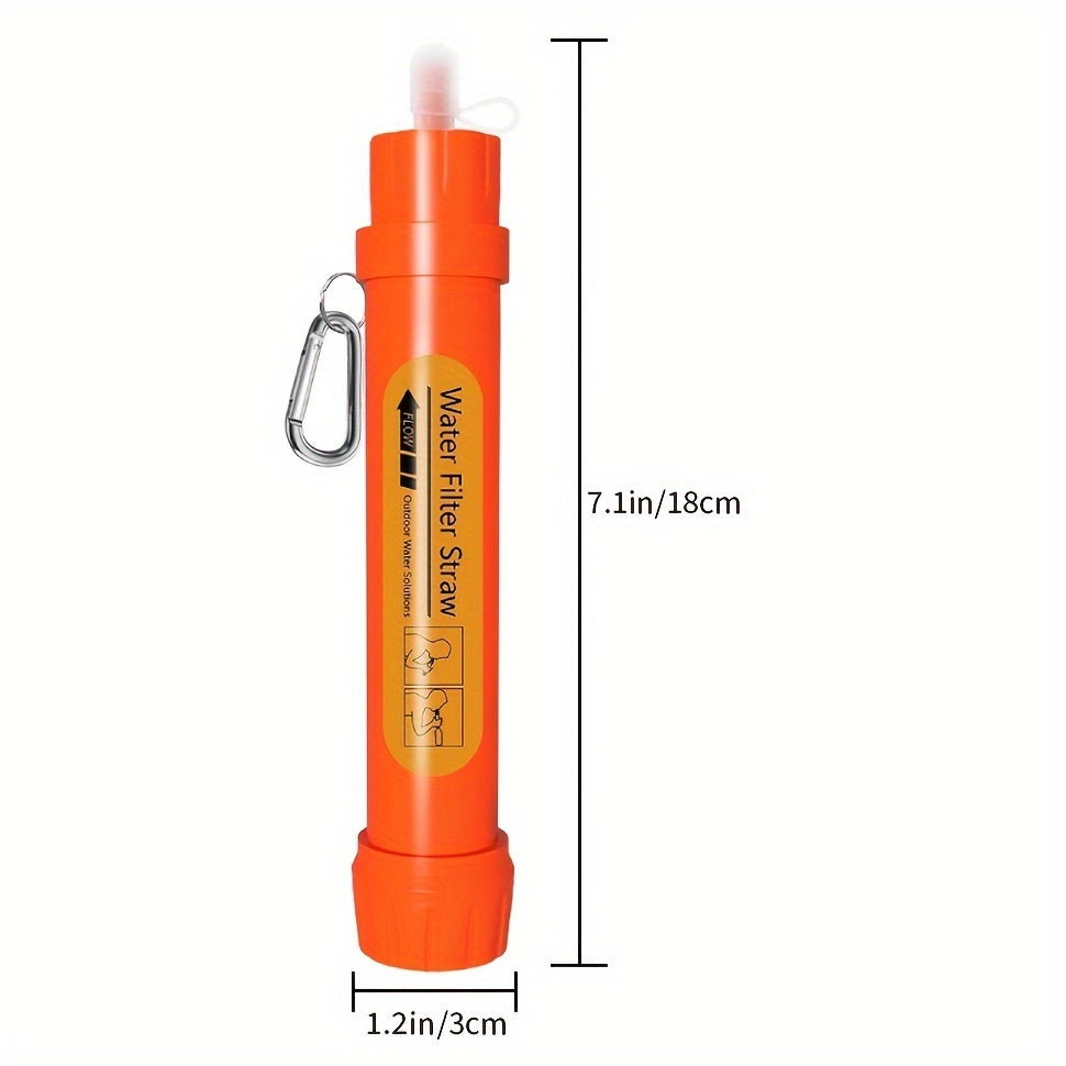 6pcs Portable Small Water Filter Straw