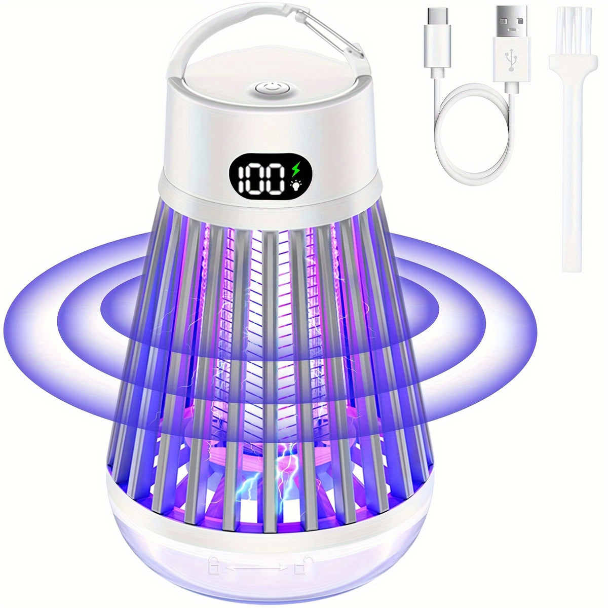 Bug Zapper, Outdoor And Indoor Insect Killer - Rechargeable