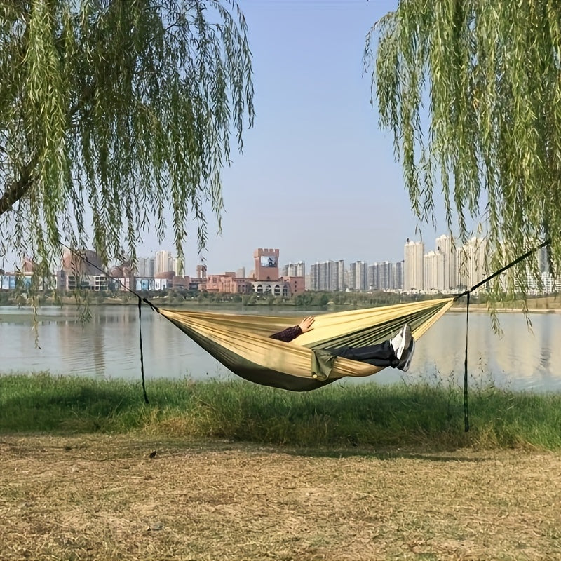 Solid Color Parachute Hammock With Strap And Black Carabiner