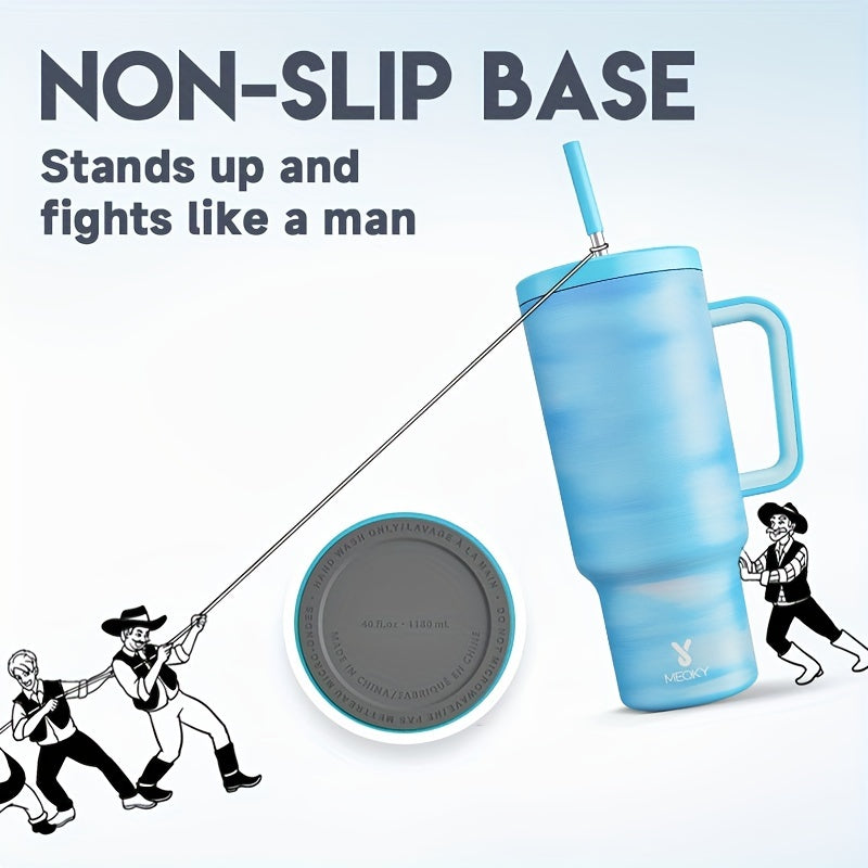 40oz Stainless Steel Insulated Tumbler With Lid And Straw