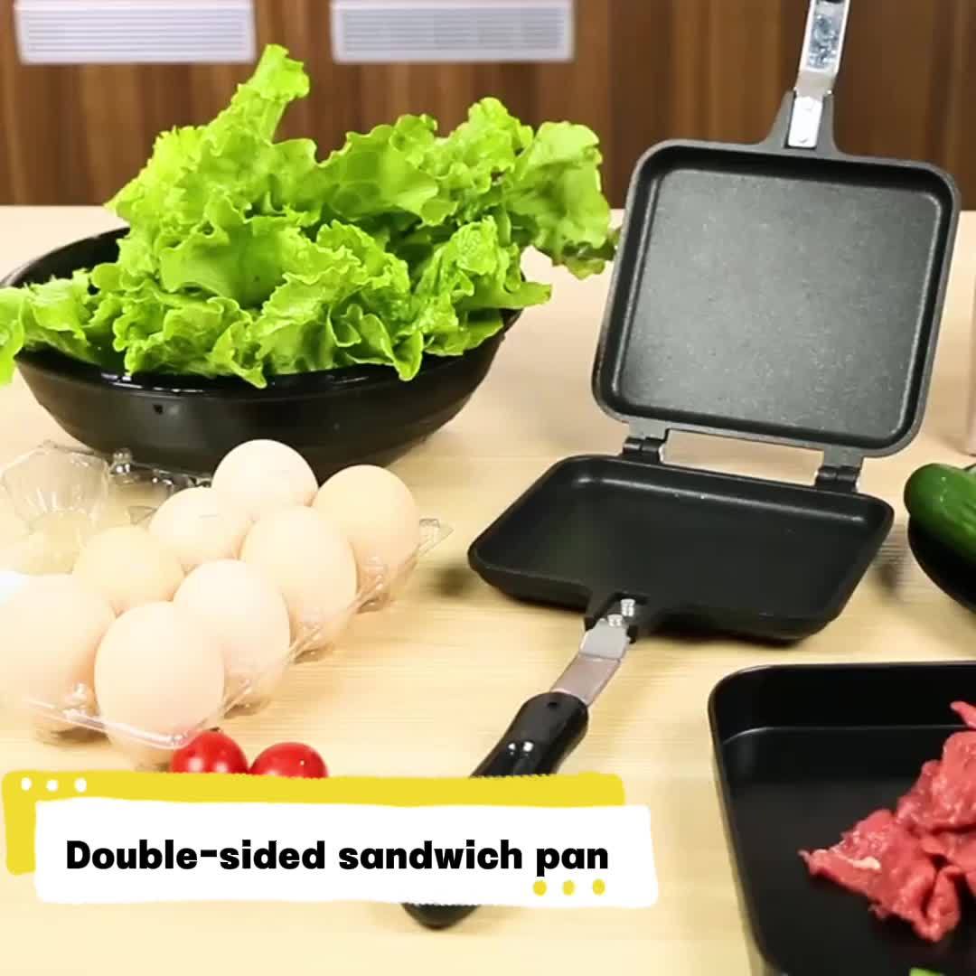 Double-Sided Non-Stick Sandwich Maker & Griddle Pan