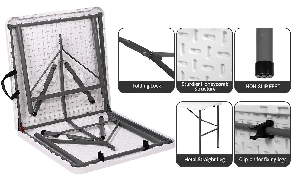 4ft/6ft Plastic Folding Table