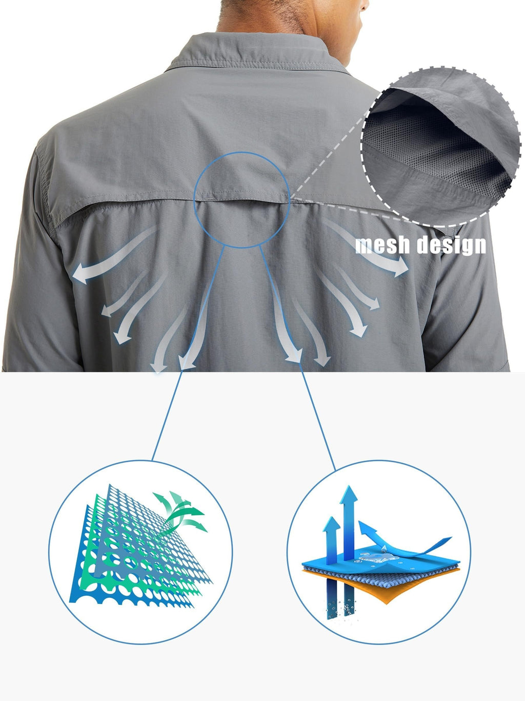 Men's Outdoor Quick Dry Shirts Long Sleeve