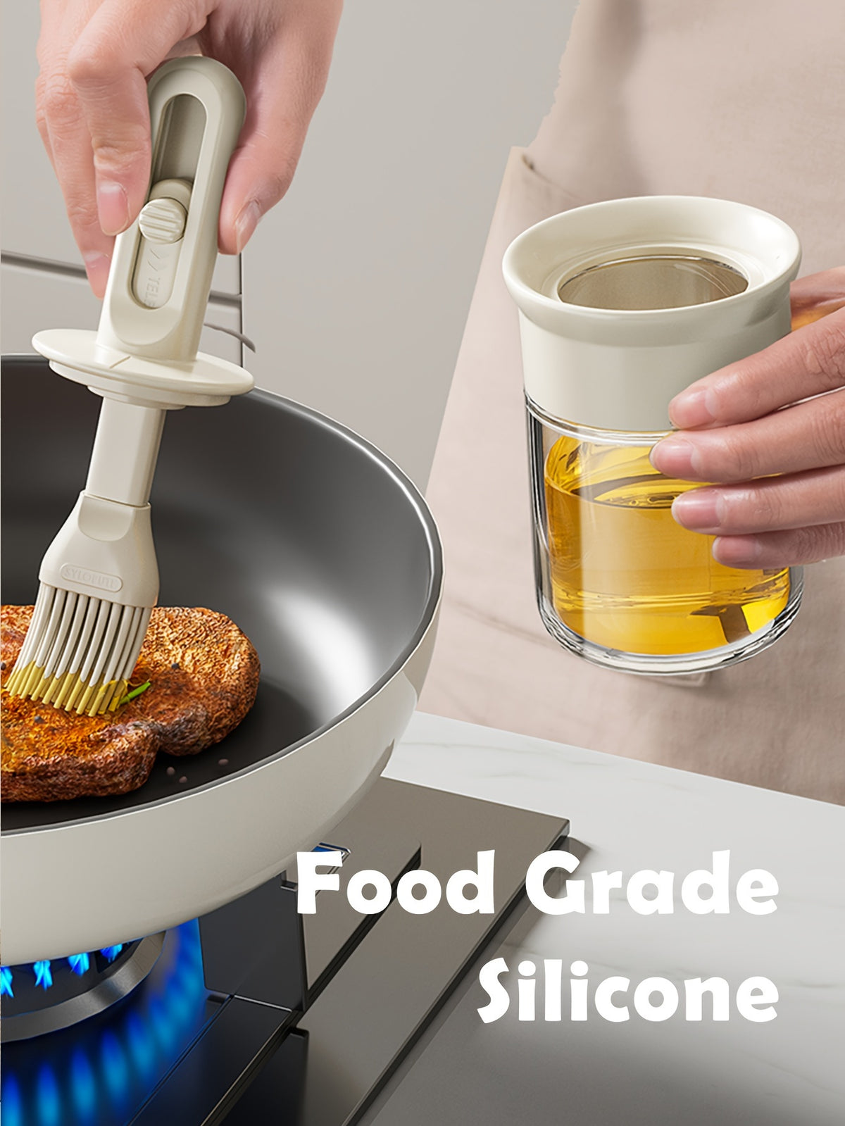 Barbecue Brush With Oil Pot
