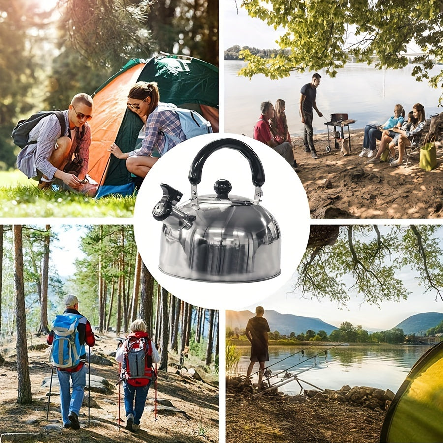 Kettle Camping Stainless Steel Whistling Kettle In 2L