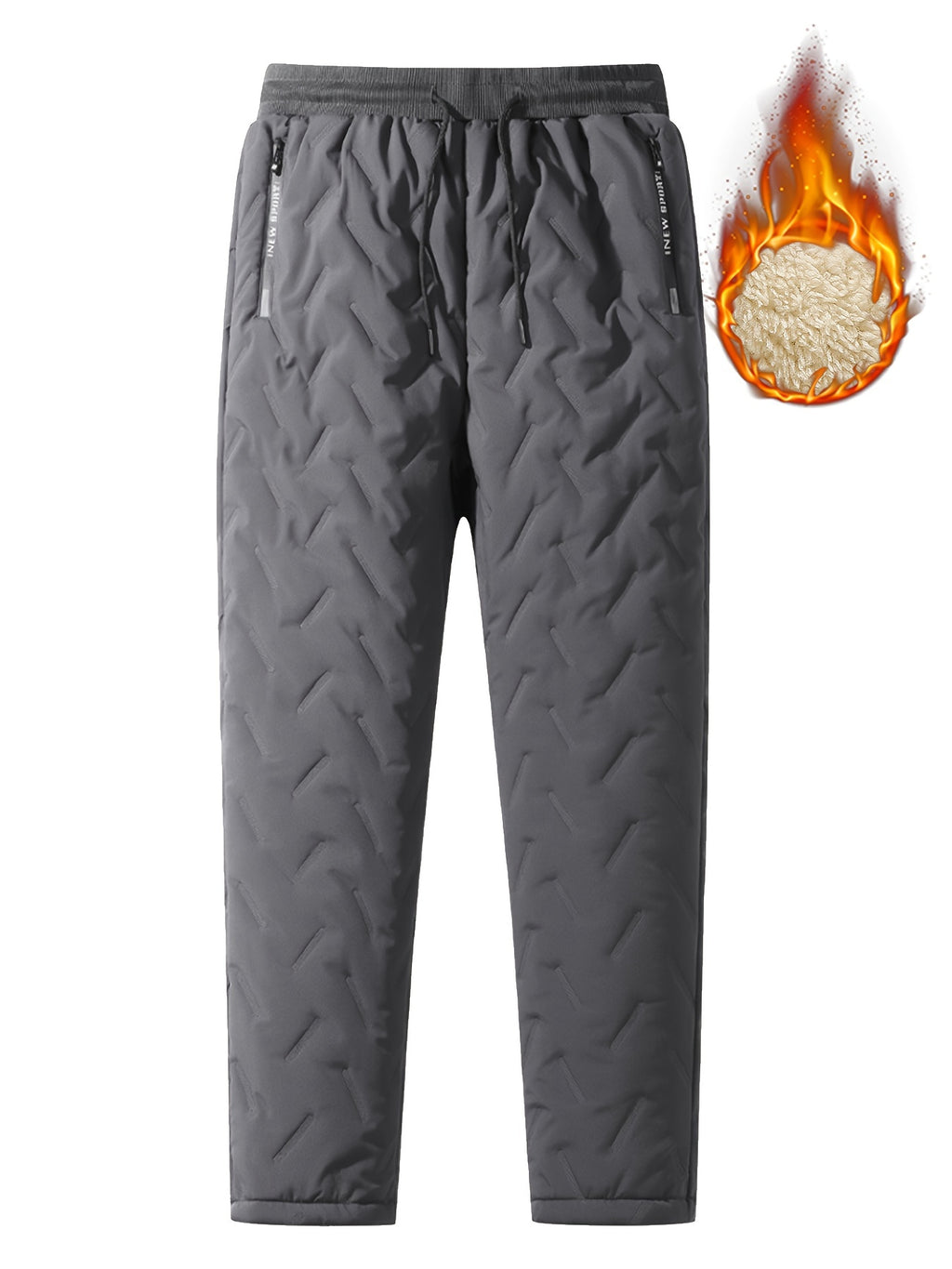 Men's Thermal Fleece Lined Straight Pants