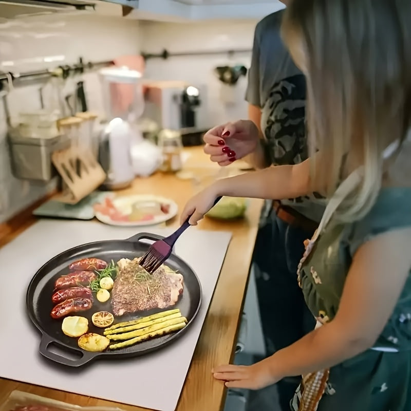Multi-Function Cast Iron Griddle Skillet - Non-Stick Pan
