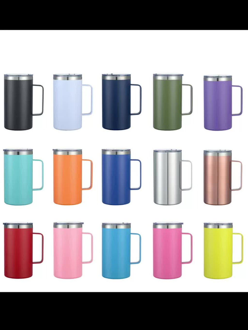 24Oz Stainless Steel Vacuum Insulated Water Bottle