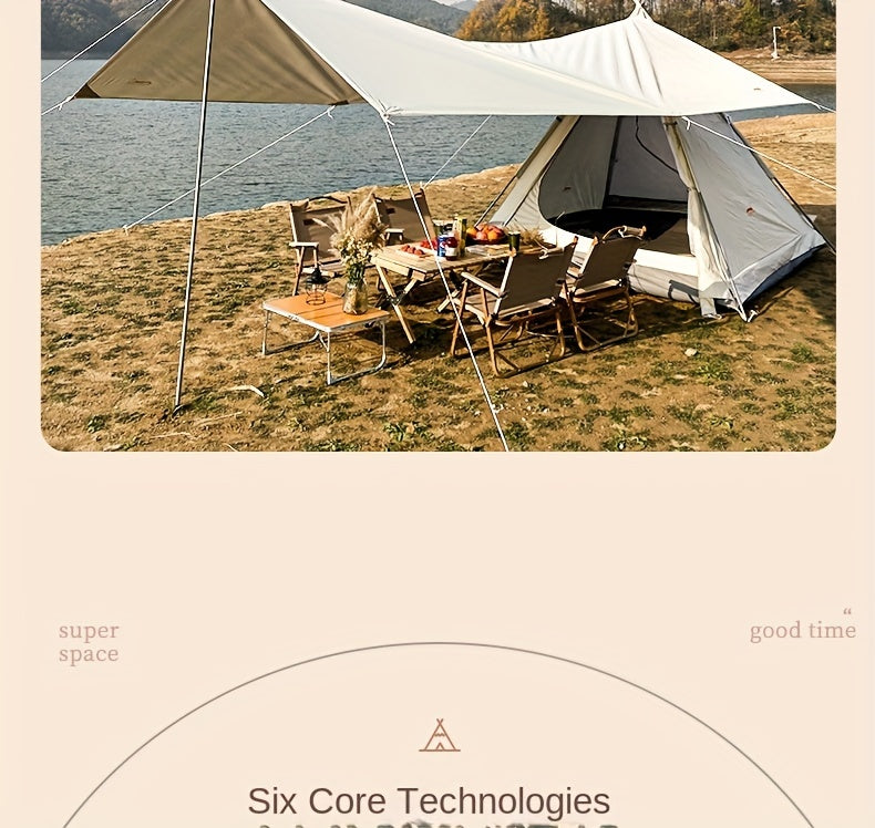 Luxury Pyramid Tent With Sky Curtain