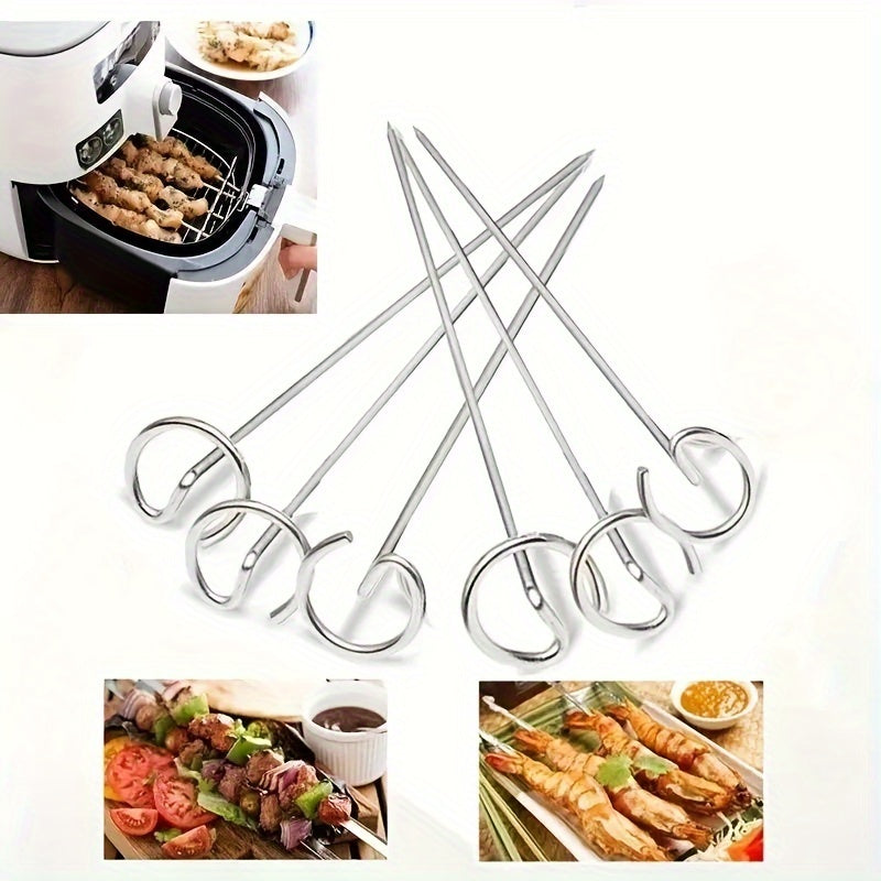12pcs/24pcs Stainless Steel Air Fryer Oven  Skewer
