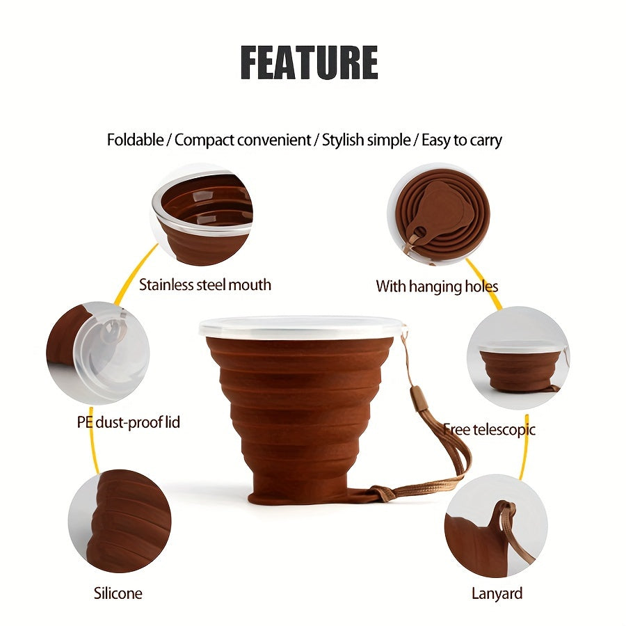 270ml Durable Silicone Folding Water Cup