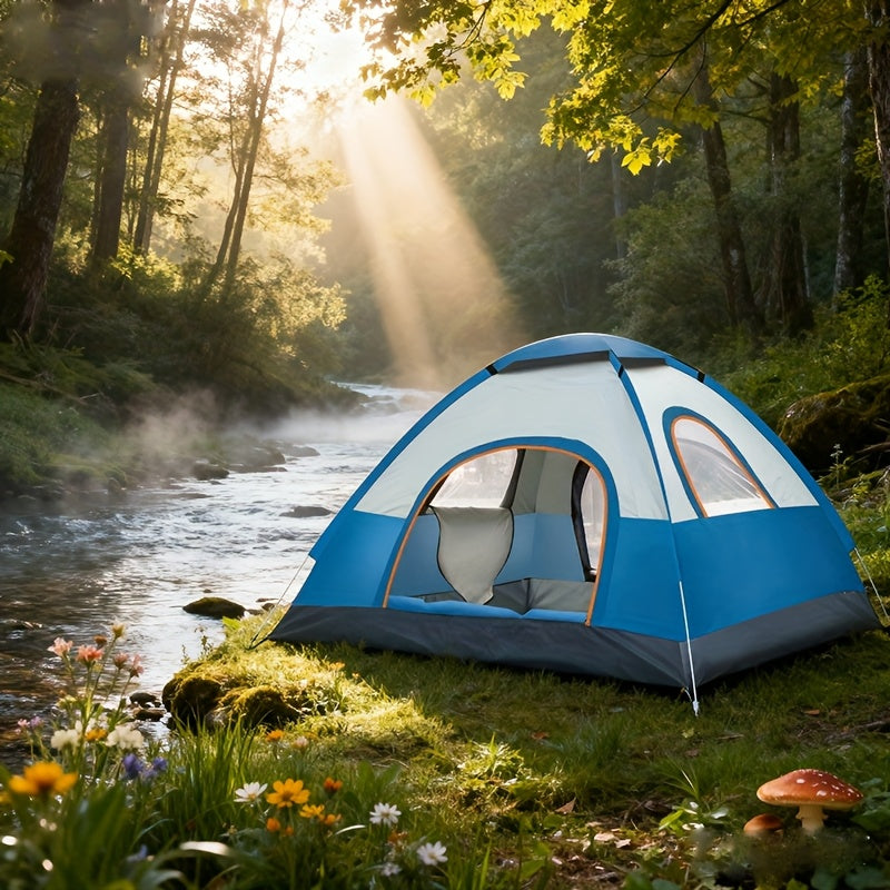 Fully Automatic Luxury Large Family Tent with Two Doors, Two Windows, One Skylight