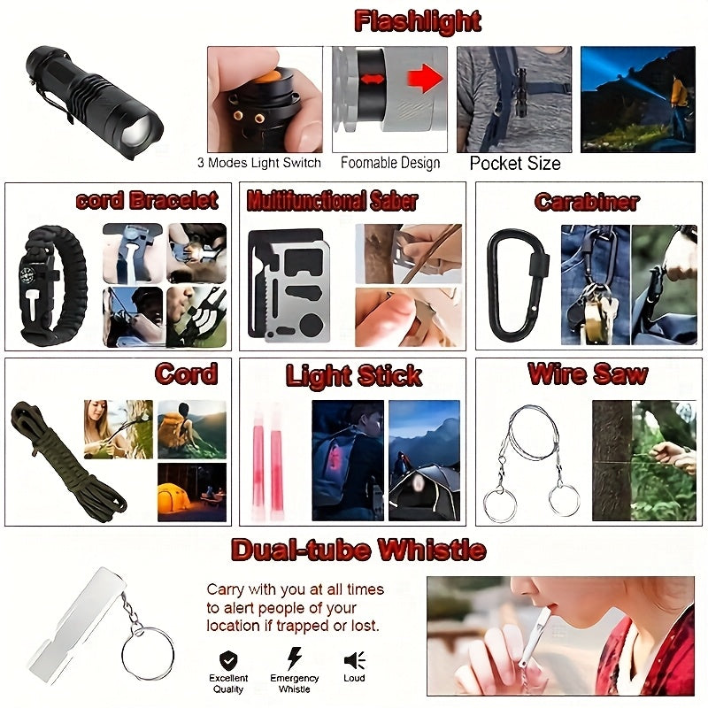 142pcs Survival First Aid Kit