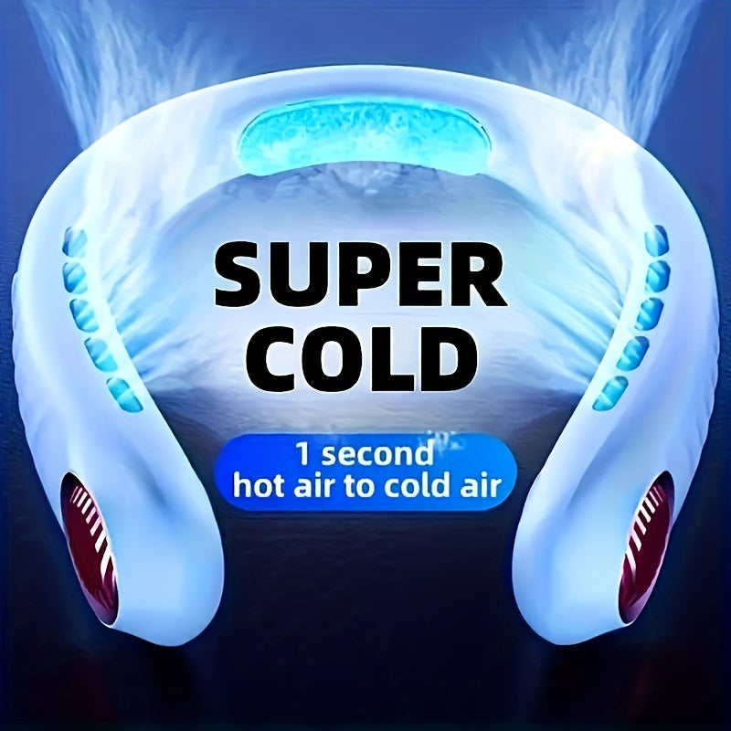 Ultra-Portable Mini Hanging Neck Fan - Whisper-Quiet