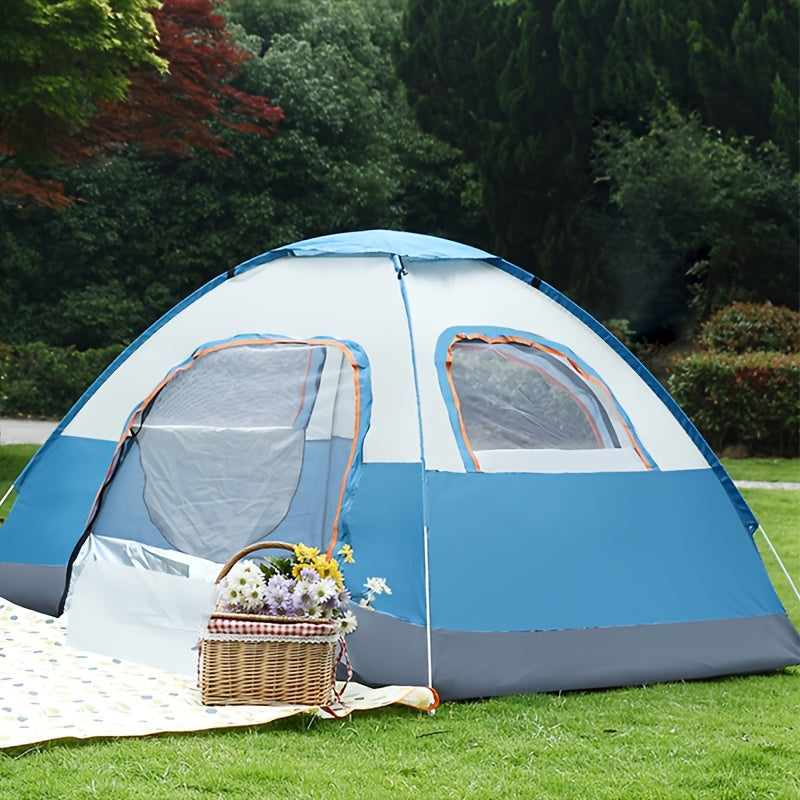 Fully Automatic Luxury Large Family Tent with Two Doors, Two Windows, One Skylight