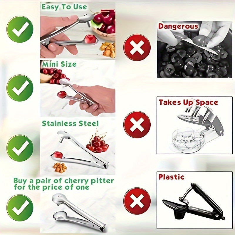 Cherry Corer, Reusable Hand Pressed Corer