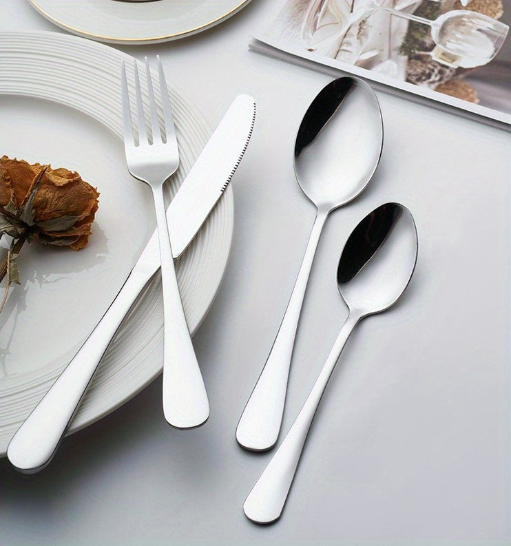 16pcs/24pcs tableware stainless steel knife, fork and spoon set