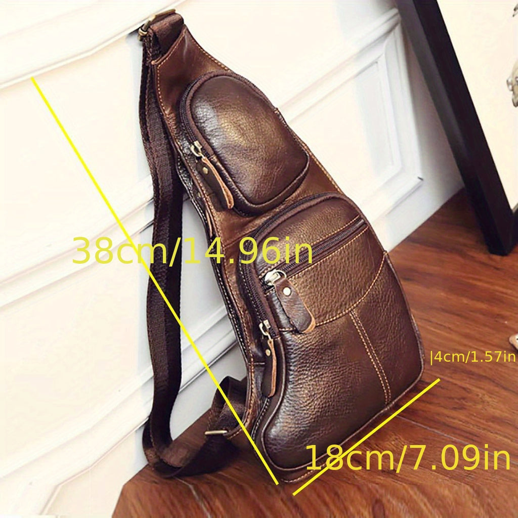 Vintage Genuine Leather Sling Bag