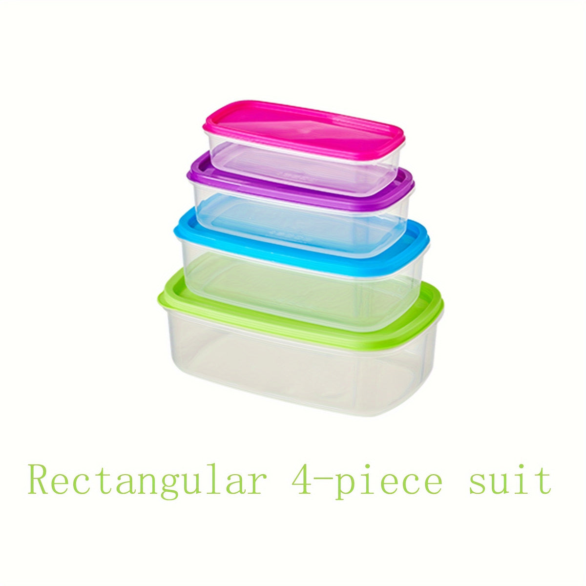 Fresh-keeping Box 4/5/6pcs Set with Lid Food Storage Container