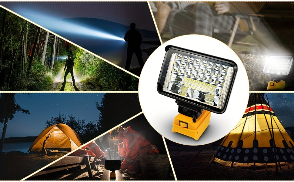 LED Work Light For DeWALT 20V MAX Battery, 90W 5400LM/60W 4500LM/48W 3800LM