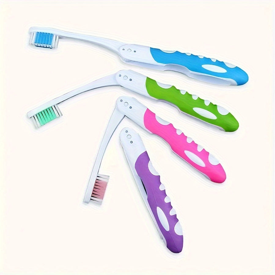 3pcs Soft Bristle Foldable Toothbrushes