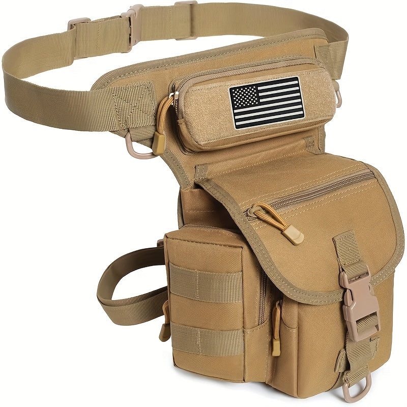 Multi-functional Outdoor Leg Bag For Fishing - Durable Water-Resistant Nylon