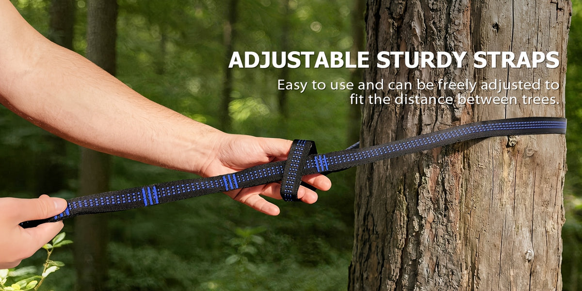 3-in-1 Outdoor Hammock | Double Sleep Rest Camping Hammock with Mosquito Net