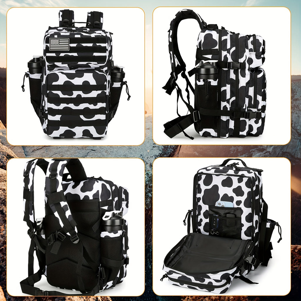 25L Large Capacity Rucksack Backpack - Water-Resistant