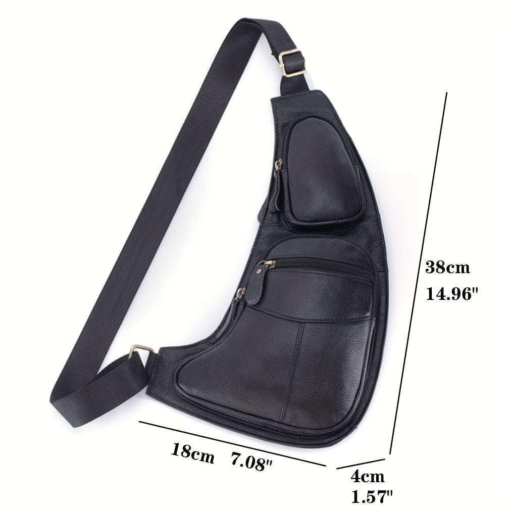 Vintage Genuine Leather Sling Bag