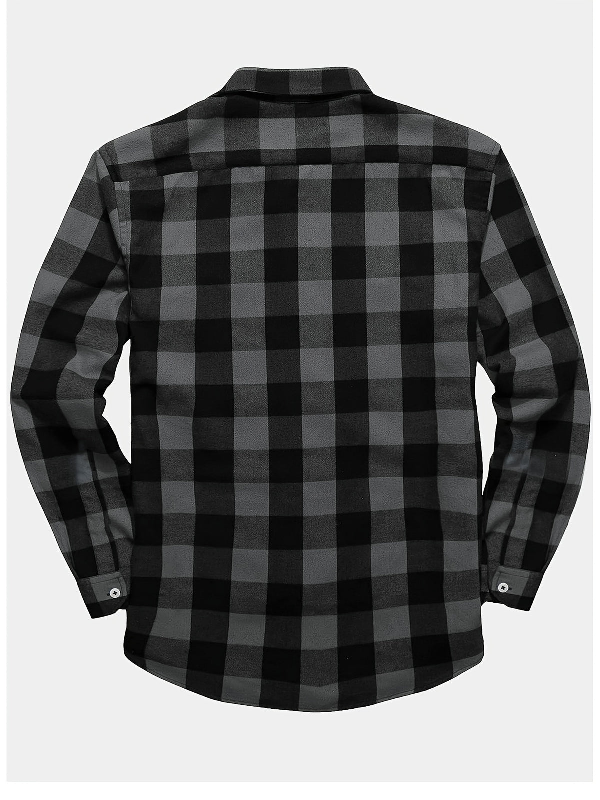 3pcs Stylish Plaid Pattern Long Sleeve Button Down Shirts