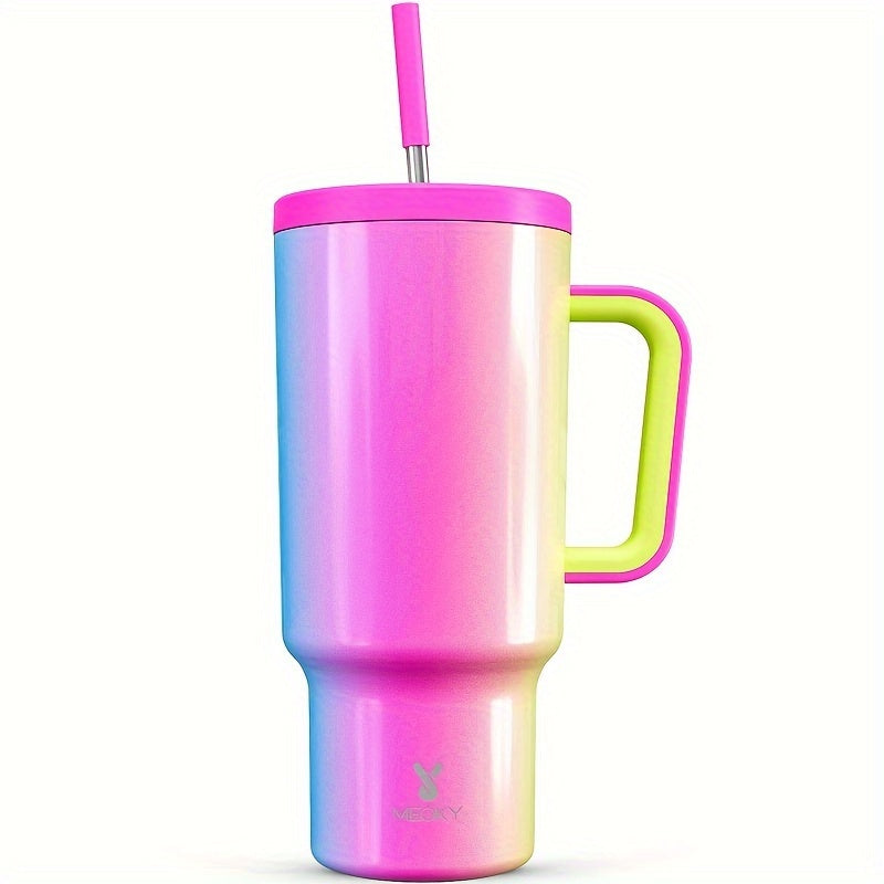 40oz Stainless Steel Insulated Tumbler With Lid And Straw