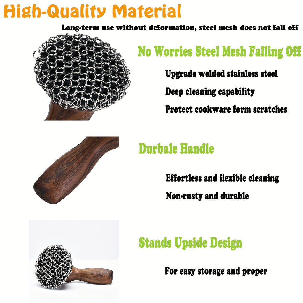 Chain Iron Scrubber Cast Iron Cleaner