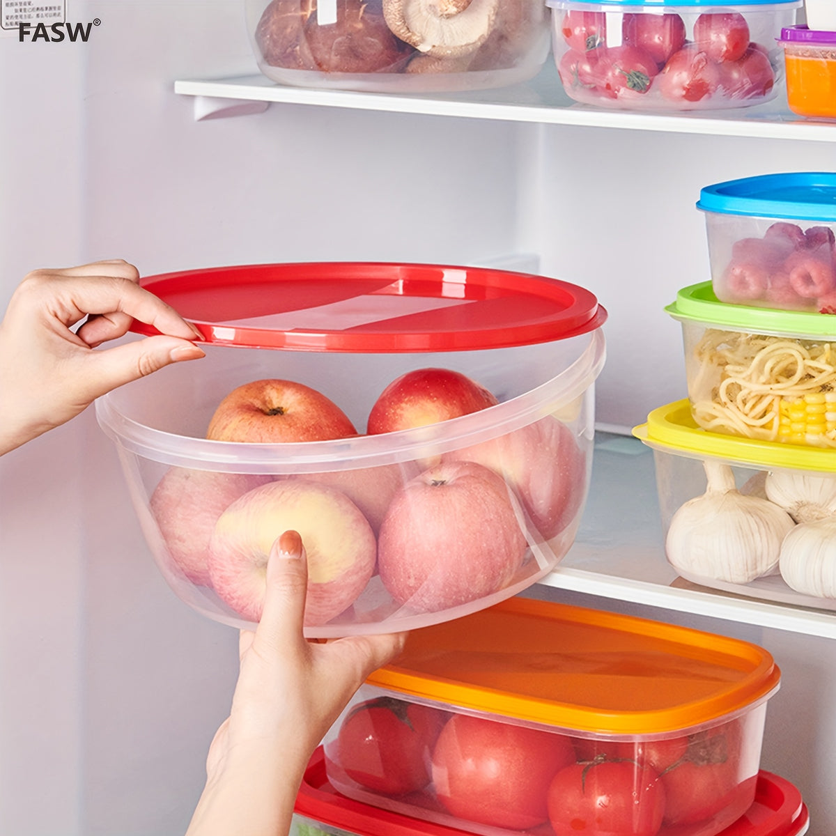 Fresh-keeping Box 4/5/6pcs Set with Lid Food Storage Container