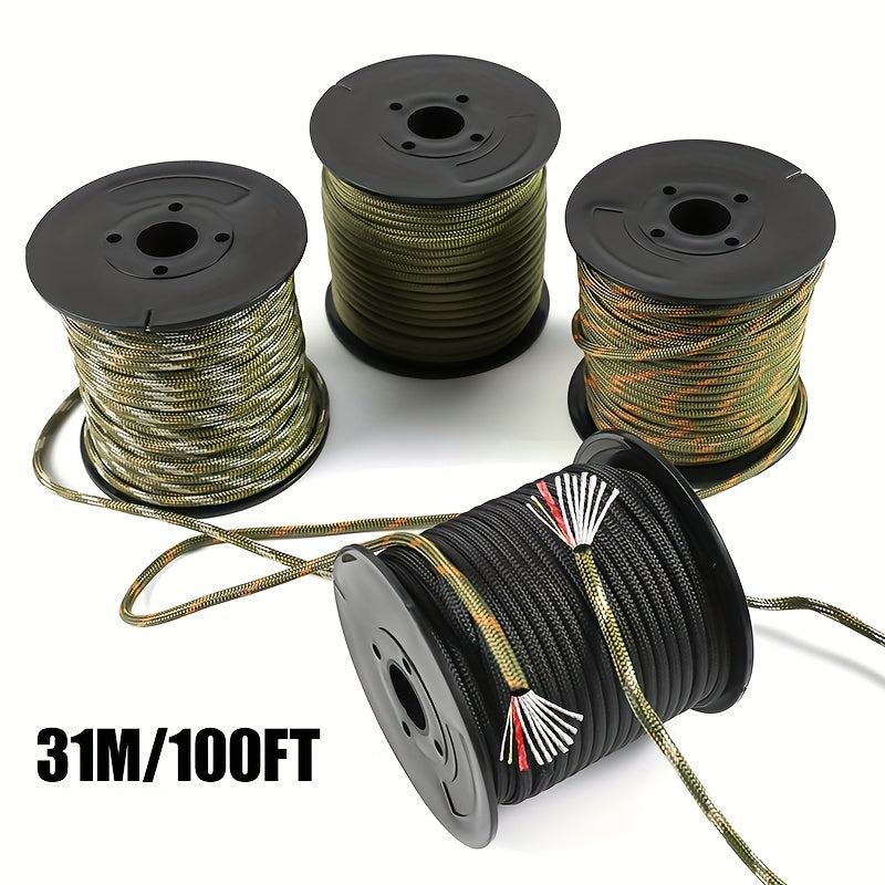 100ft 10-Core Paracord Rope 120lb Tensile Strength