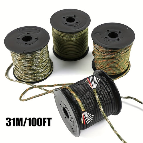 100ft 10-Core Paracord Rope 120lb Tensile Strength