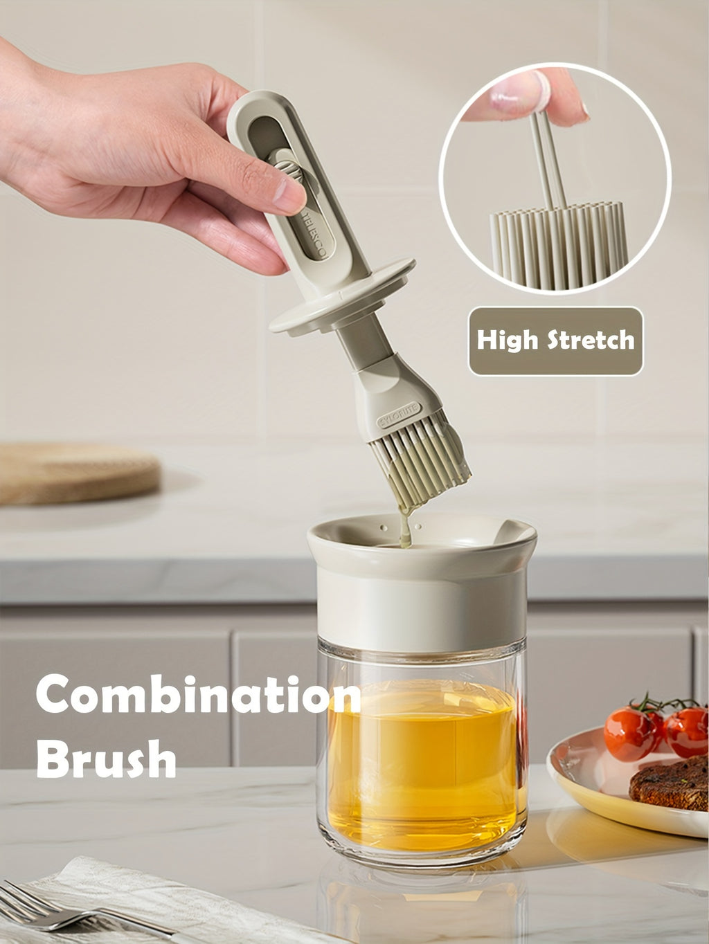 Barbecue Brush With Oil Pot