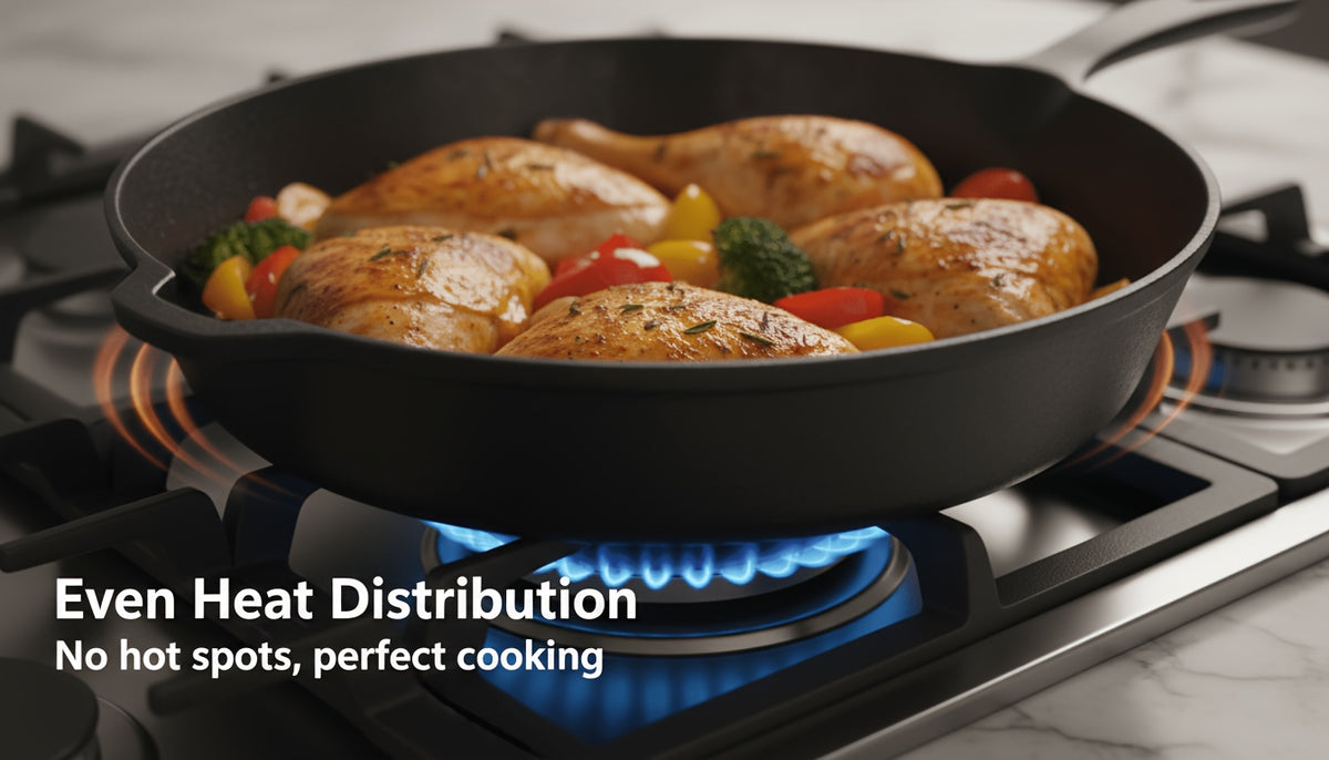 Cast Iron Cookware Series - 6PC/5PC/4PC Sets